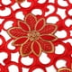Marsin Rouge Fleur Vintage Table Runner Nappe Drapeau Pompon Maison Mariage Fête Décor – image 3 sur 6