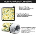 thumbnail image 7 of Lemon Kitchen Oven Mitt and Pot Holder Sets 4 Pcs for Baking, Cooking and Grilling, Heat Resistant Up To 392 °F, 7 of 7