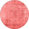 thumbnail image 1 of Ahgly Company Indoor Round Abstract Red Contemporary Area Rugs, 8' Round, 1 of 4