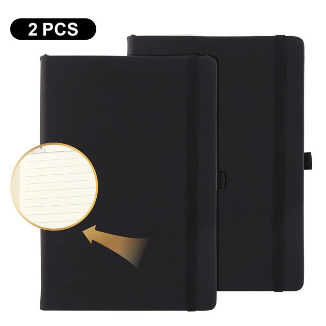 Tripumer 2 Pack Journal Notebook with Pen Loop Thickened Blank