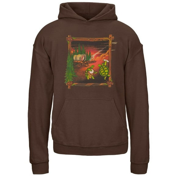 Grateful Dead - Covered Wagon Dark Chocolate Youth Hoodie - Youth Large