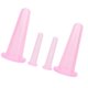 thumbnail image 1 of Juego de 4 ventosas de masaje de silicona líquida para uso doméstico en adultos, color rosa, 1 of 12