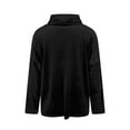 thumbnail image 3 of Women's Sparkly Velvet Tops Elegant Cowl Neck Long Sleeve Shirts Fall Winter Dressy Casual Blouses Tshirts 2025 Black 2XL, 3 of 7