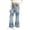 Multicolour, variant on MuXiKeJi Clothes Wide Leg Jeans for Cute Print Elastic Waist Wide Leg Flared Denim Pants Regular Fit Long Casual Bottoms Girls Jeans Pants