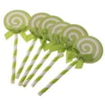 thumbnail image 3 of 24 Pieces Cupcake Topper Candy Shape Chopsticks For Kids Birthday Cake Bakery ation Green, 3 of 7