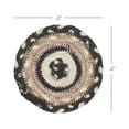 thumbnail image 5 of VHC Brands Sawyer Mill Charcoal Natural Jute Coaster Set of 7, 5 of 5