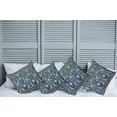 thumbnail image 2 of Ambesonne Oriental Throw Pillow Cover 4 Pack, Hippie Tribals, 24", Blue Mustard, 2 of 7