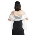 thumbnail image 1 of Châle Enveloppant Mariage Femmes Foulard de Soirée Accessoire de Robe de Fête Couleur Unie, 1 of 2