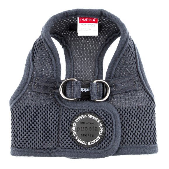 PUPPIA International Soft Vest Harness, Large, Grey