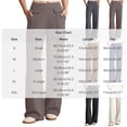 thumbnail image 3 of VEKDONE Women's Stretchy Wide Leg Pant High Waist Straight Sports Traousers Summer Loose Fit Comfy Yoga Pants with Pockets Outdoor Running Joggers Pants Black XXL, 3 of 7