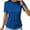 Blue, variant on Womens Tops,Tbopshirt Summer Tops for Women,Plus Size T Shirts,Women Solid Color Round Neck Casual Tee Tops Tank,Short Sleeve Blouses