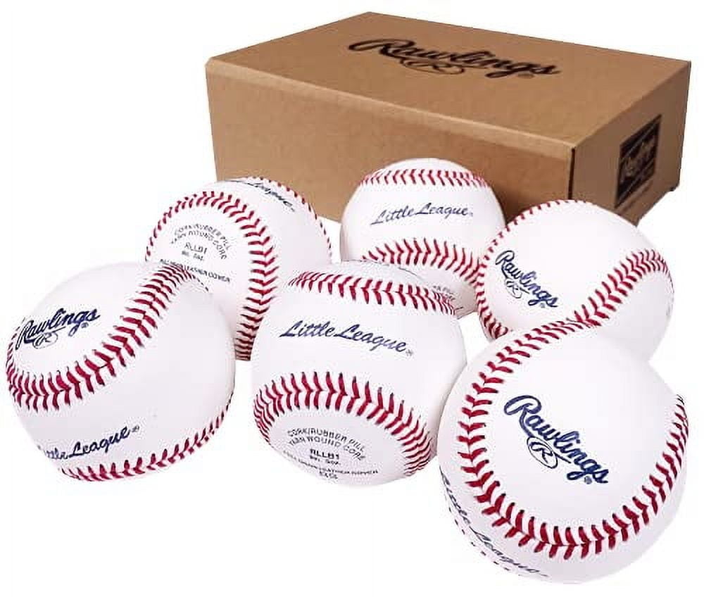 Rawlings | Little League Baseballs | Competition Grade | RLLB1 | Youth/14U |6 Count
