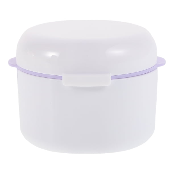 Estuche de viaje para retenedores de dentaduras postizas, caja pequeña para guardar dentaduras postizas, estuche de viaje para retenedores, estuche portátil para aparatos de ortodoncia.