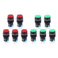 thumbnail image 1 of 5PCS Momentary Push Button Switch LA16-11/AB6-M AC 250V 30A DC 30V 5A Round Button Switch, 1 of 8