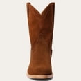 thumbnail image 3 of Men's Stetson Rancher Zip Roper Leather Boots Handcrafted Round Toe Cognac, 3 of 8