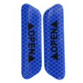 thumbnail image 4 of 4 Uds. De cintas reflectantes abiertas para coche, marca de advertencia, pegatinas para puerta de coche abierta (azul), 4 of 6