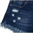 thumbnail image 5 of Womens Mid Rise Denim Shorts Frayed Hem Stretchy Jeans Shorts Summer Slim Shorts with Pockets, 5 of 6