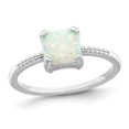 thumbnail image 1 of Lab-Created Opal Ring in Sterling Silver, 1 of 4
