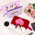 thumbnail image 4 of Bolsa de maquillaje Sinzip de lona de algodón, 10 piezas, multicolor 02, 4 of 7