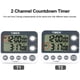 thumbnail image 5 of Temporizador de cocina digital Pantalla grande magnética Temporizador de cuenta regresiva Reloj 2 grupos de canales 99 horas Adepaton LKX-1881, 5 of 6