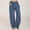 Navy, variant on Wide Leg Slit Pants Womens Women's Cotton Linen Casual Loose Fitting Pants Drawstring Style Solid Color Slit Womens Pants