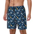 thumbnail image 1 of Balery Sea Turtle Bañador para hombre, shorts de playa de secado rápido con entrepierna y forro de compresión-Large, 1 of 6