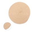 thumbnail image 2 of Cotton Drink Coaster, Handmade Round Drinking Cup Mat for Home Kitchen, 4.3", 2 of 8