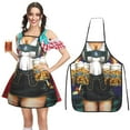 thumbnail image 2 of Kaireo Apron Cooking Apron Funny Bbq Apron for Men Women Adjustable Kitchen Apron Bbq Apron Apron Work Apron Painting Apron Couples Cooking Apron Apron for Gardening,Oktoberfest Party Apron B, 2 of 9