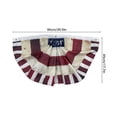 thumbnail image 3 of Miwamany Patriotic Pleated Fan Flag Banner,4th of July Decorations for Outdoor Porch & Railing, Red White & Blue Decor for 4th of July, Memorial Day, Independence Day Decorations, 3 of 6