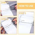 thumbnail image 3 of Ganchos plisados para cortinas Aageme, 90 unidades, acero inoxidable 304, 3 of 8