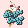 thumbnail image 2 of Netflix Toddler's Stranger Things Scoops Troop Ice Cone Logo Graphic T-Shirt, 2 of 3