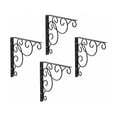 thumbnail image 1 of Estantes de pared triangulares de hierro resistentes para baño y cocina, juego de 4, 1 of 5