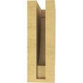 thumbnail image 4 of 3"W x 6"D x 9"H Classic Alpine Rough Cedar Woodgrain TimberThane Corbel, Primed Tan, 4 of 6