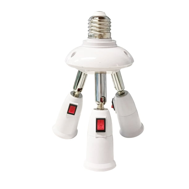 Yuarrent Base de lámpara E27, 85-265V, divisor de bombilla ajustable, adaptador de luz, extensión de mejora, soporte de iluminación, Type3 NO3