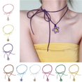 thumbnail image 2 of Acrylic Plum Blossom Charm Clavicle Chain Hollow Flower Choker Wedding Party, 2 of 18