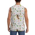 thumbnail image 4 of Fuzoiu German Shepherd Dog Print Men's Sleeveless T-shirt,Sleeveless Tee Shirts,Quick-Dry Athletic Tank Top for Gym, Running, Sports & Outdoor Activities-Small, 4 of 7
