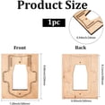 thumbnail image 2 of Leather Cutting Template Metal Carbon Steel Card Bag Holder Shapes Cutter Punching Embossing Template Stamping Die Tool with Smooth Wooden Base, 2 of 7