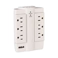 thumbnail image 4 of Protector de sobretensión RCA PSWTS6F, grifo de pared con 6 salidas giratorias, color blanco, 4 of 4