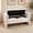 Cream, variant on Modern Teddy Bed End Bench with Arms, Storage and Metal Accents, Olive Green