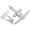 thumbnail image 5 of Barn Door T Handle Lock with Key for Sheds and Outdoor Gates Replacement Door Handle Lock Set Heavy Duty Garage Door Handle Lock, 5 of 8