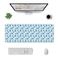 thumbnail image 3 of Vsdgher Black White Gray Rabbit for Mouse Pad with Stitched Edges,Desk mat for Laptop,Computer & PC, Wristing Pad for Gamer,Office & Home,12 x 31.5 in, 3 of 8