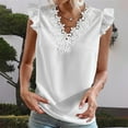 thumbnail image 6 of Giftesty Tank Tops for Women Fashion Women Sleeveless Garment Comfortable Breathable V-Neck Blouses Tops, 6 of 6