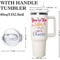 thumbnail image 2 of Bestie Tumbler with Handle Lid and Straw,40 Oz Bestie Sisters FriendTumbler Water Bottle Travel Coffee Cup Mug, Birthday Gifts for Women, 2 of 7