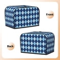 thumbnail image 3 of Lsque Blue Squares Print 2 Slice Toaster Cover , Kitchen Appliance Dustproof Protector , Toaster Protector Dustproof Kitchen Appliance Cover, 3 of 7