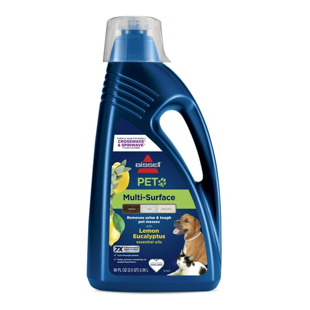 Limpiador Bissell para mascotas multisuperficie con cítricos, 2,37 L