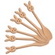 thumbnail image 2 of cucharas de bambú para helado, café, miel, té, especias, cucharas de madera con forma de conejito de dibujos animados para comer, revolver y mezclar, utensilios para niños., 2 of 6