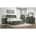 thumbnail image 6 of DeeHome Jackson Modern Style 2-Drawer Nightstand Made with Wood & Rustic Gray Finish, 6 of 6