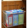 decobros over door organizer holder, silver