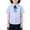 08#Sky Blue, variant on Girls School Uniform Shirts Short Sleeve Peter Pan Collar Blouse Cute Bow Tie Button Down Top for Kids Toddler Dress Shirt 3-12Y Cyan 120