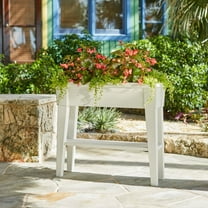 BrylaneHome Outdoor Weatherproof Elevated Standing Garden Bed 36"W Raised Planter for Vegetables Flower Herb Patio